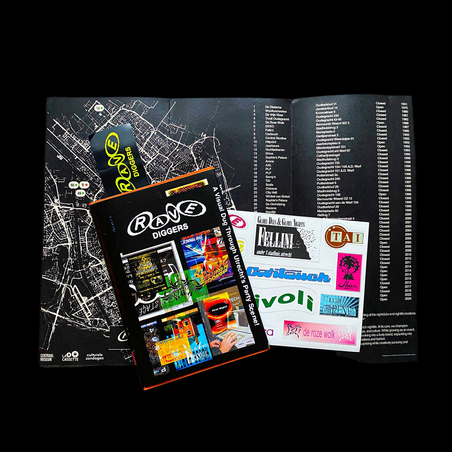 Rave Diggers Flyer Book (hardcover)